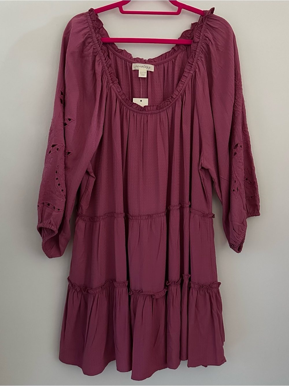Aveology Mauve Boho Style Tunic/Dress Size 22/24